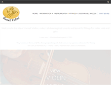 Tablet Screenshot of hansellviolins.com